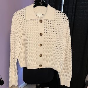 Cream Knit Sweater/Cardigan